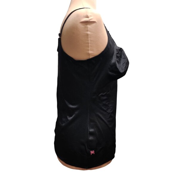 Ruby Ribbon 44 Womens Shapewear Tank Top Black Cami Bra 3012 Full Support Base - Picture 2 of 12